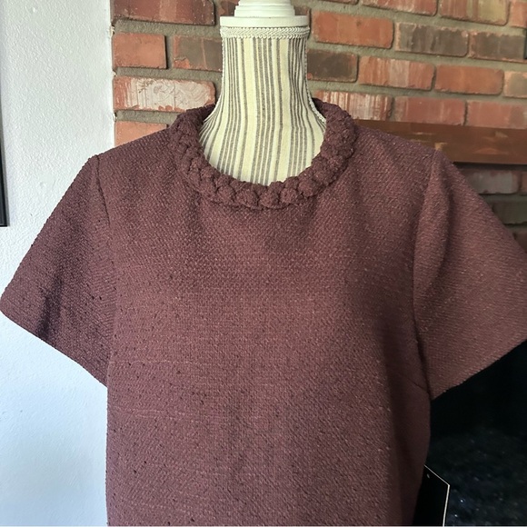 NWT Tuckernuck Tweed Jackie Dress in Wine Tasting Maroon Sz XXL - Picture 4 of 8